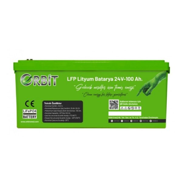 Orbit 24 V 100 Ah Lifepo4 Akü-Marin Tip-Vp - Güneş Enerjisi Sistemleri